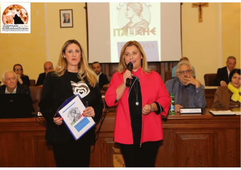 Elena Costa e il presidente del Consiglio comunale Sulmona Katia Di Marzio