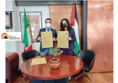 Siglato a Roma Patto d'amicizia tra Aielli e la Palestina