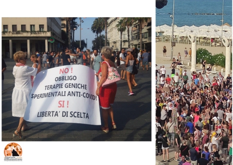 No Green Pass. Protesta anche a Pescara. Video