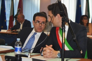 L'Avv. Leo Brocchi e Francesco Maragno, inizio consiliatura, oggi ex assessore all'urbanistica 