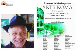 Gino Berardi. Ospite d’onore all'inaugurazione di “Arte Roma”