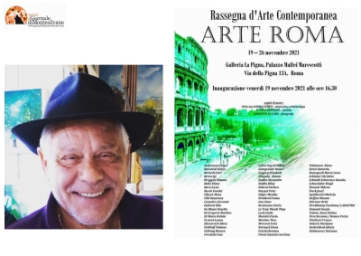 Gino Berardi. Ospite d’onore all'inaugurazione di “Arte Roma”