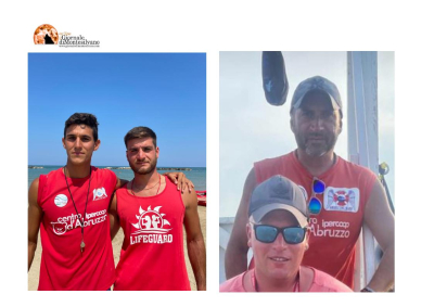Due salvataggi in mare degli Angeli del mare: Montesilvano e Francavilla.