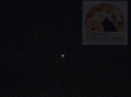 Luna vista da colle telgrafo ieri sera