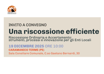 Caramanico. Una Riscossione efficiente: strumenti, i processi e l’innovazione per gli Enti Locali.