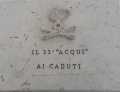 Pescocostanzo, targa ai caduti del 33° Reggimento artiglieria “Acqui”