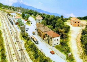 Montesilvano. Sindaco di Fossacesia presenta plastico stazione Costa dei trabocchi '70'/80