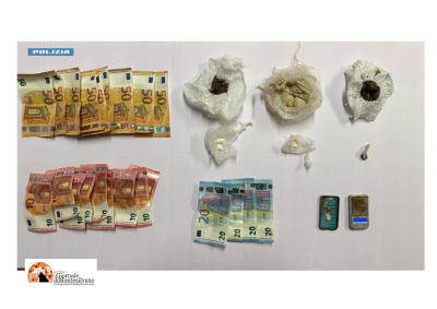 Pescara/Villa del Fuoco. Cocaina e eroina, arrestato incensurato di 30 anni.