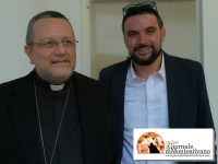 monsignor Valentinetti e Luca Cirone commissario Azienda Speciale