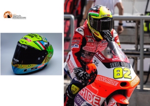 Casco Speciale per Stefano Nepa: "Rustell, Vin Rosc, Pan Ond, Repeat.  Lo porterò sulla testa e nel cuore"