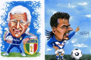 Baggio e Lippi di Carlo Sterpone