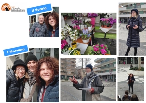 Il cast di Marziani dal fioraio