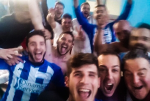 selfie del dopo partita