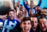 selfie del dopo partita