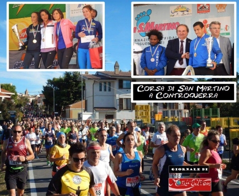 Podistica. Corsa di San Martino, Jaouad Zain 15 km in 45'28''.