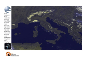 Nuovo probabile peggioramento delle condizioni atmosferiche atteso a partire da domenica