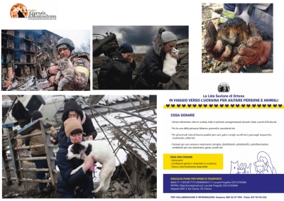 Lida Ortona viaggio ai confini dell'Ucraina in soccorso di persone e animali