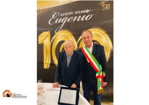 Compleanno centenario a Manoppello per nonno Eugenio Di Donato