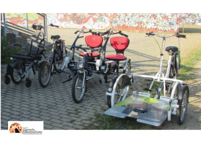 Montesilvano. Biciclette per diversamente abili al Parco della Libertà