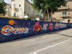 Collecorvino: “Lo dico con un murales”.