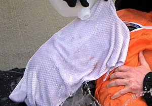 nella foto la pratica usata del waterboarding
