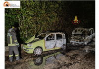 Montesilvano, incendio nella notte: 2 auto in fiamme. Si cerca di ricostruire la dinamica.
