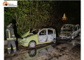 Montesilvano, incendio nella notte: 2 auto in fiamme. Si cerca di ricostruire la dinamica.