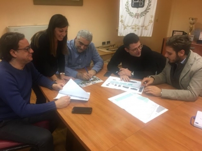 Incontro Con il privato che allestirà la piazza