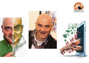 L'illustratore Marco D'Agostino in giuria ad un concorso di Cartoon internazionale in Egitto.