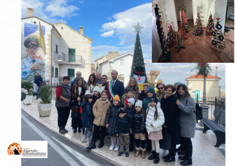 Casalanguida. Cinquemila fiori all’uncinetto per l’albero di Natale.