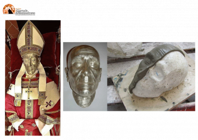 L'Aquila. Con la nuova maschera d'argento il vero volto di Papa Celestino V