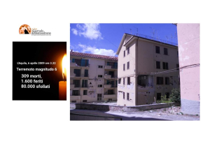 Il terremoto che distrusse L'Aquila.