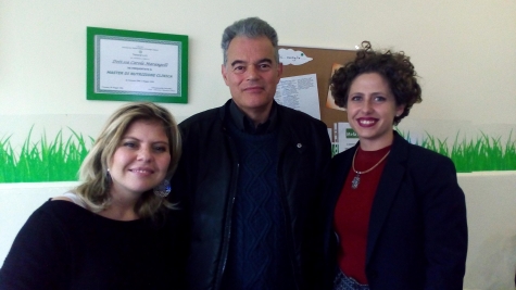 la nutrizionista Carola Marangelli, insieme al dr. Remo Periginelli e la dr.ssa Vanessa Rotilio, che presentano gli appuntamenti dei prossimi mesi