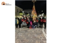 Bolognano, albero in piazza realizzato a 'Granny square'