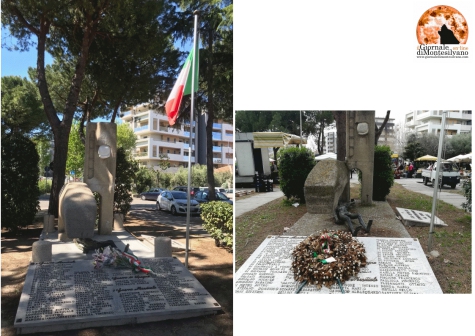 le foto del monumento prima e dopo l'intervento 