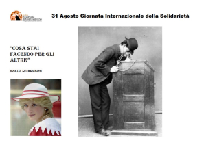31 Agosto. Solidarietà, regnanti, principesse e una grande invenzione.