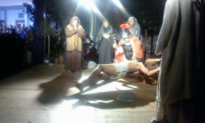 Una scena della rappresentazione