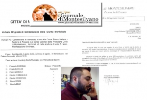 Andrea Gallerati e la delibera concessione uso locali, accanto l'offerta per i locali di Via Adige.