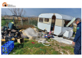 Montesilvano. Rimozione roulotte abbandonata sul Saline