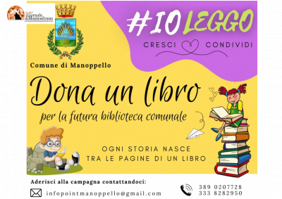 Manoppello, campagna Dona un libro per la futura biblioteca comunale