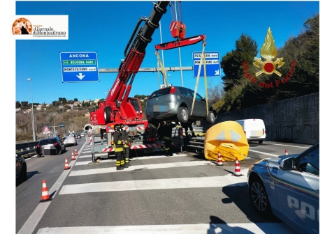 Montesilvano. Incidente all'uscita di Santa Filomena