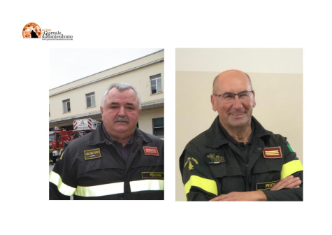 Pescara. I vigili del Fuoco Pasquale Olivieri e Orlando Giammartino in pensione dopo 34 anni di grande servizio.