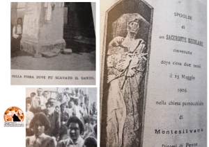 Agostinoni immortalò il santino che girava all'epoca che invitava a rendere omaggio a Fra Nicola.