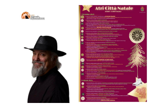 Natale ad Atri. Tra gli ospiti Eugenio Finardi. Oltre 30 iniziative fino all’Epifania.