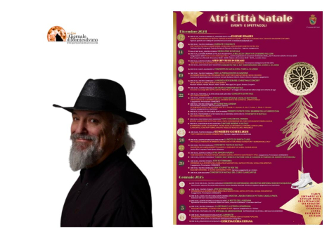 Natale ad Atri. Tra gli ospiti Eugenio Finardi. Oltre 30 iniziative fino all’Epifania.