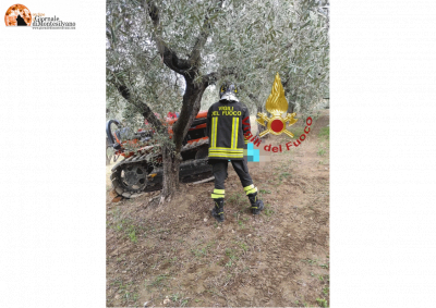 Loreto Aprutino, incidente agricolo. muore travolto da un cingolato.