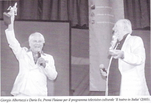 Albertazzi e Dario Fo al Flaiano