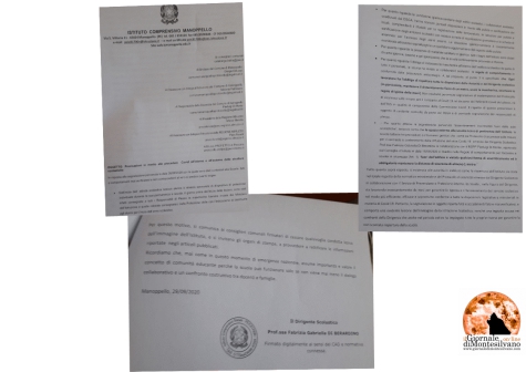 Manoppello/scuola. Sindaco su "Gravi inadempienze Covid": illazioni irrispettose e prive di fondamento