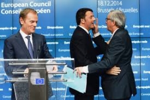 Renzi e Junker in un incontro