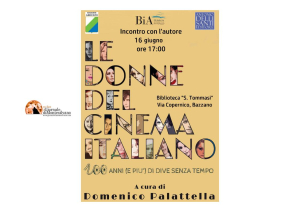 L'Aquila: le donne del cinema italiano alla Biblioteca S. Tommasi